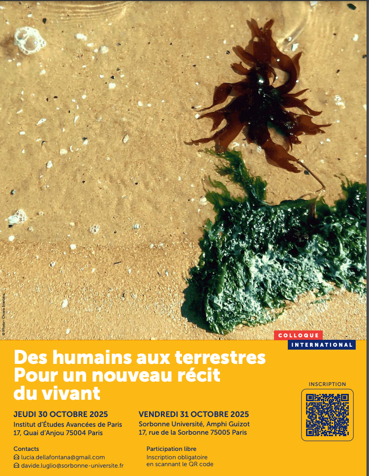 Des humains aux terrestres. Pour un nouveau récit du vivant (Paris)