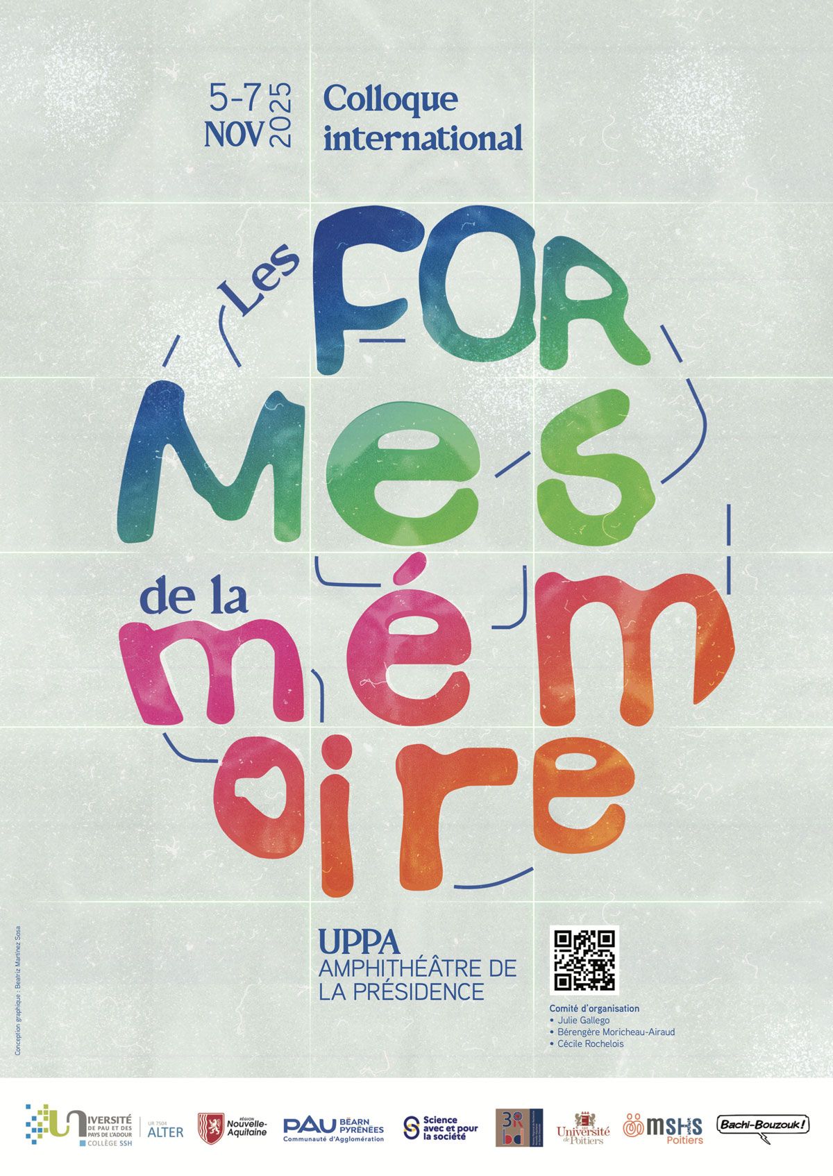 Colloque international « Les Formes de la mémoire » (Université de Pau et des Pays de l'Adour, Pau)