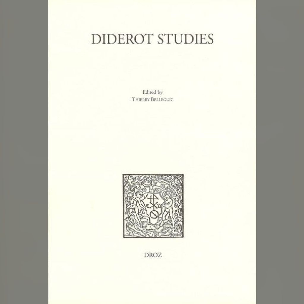 Diderot Studies. Appel à propositions pour dossiers thématiques