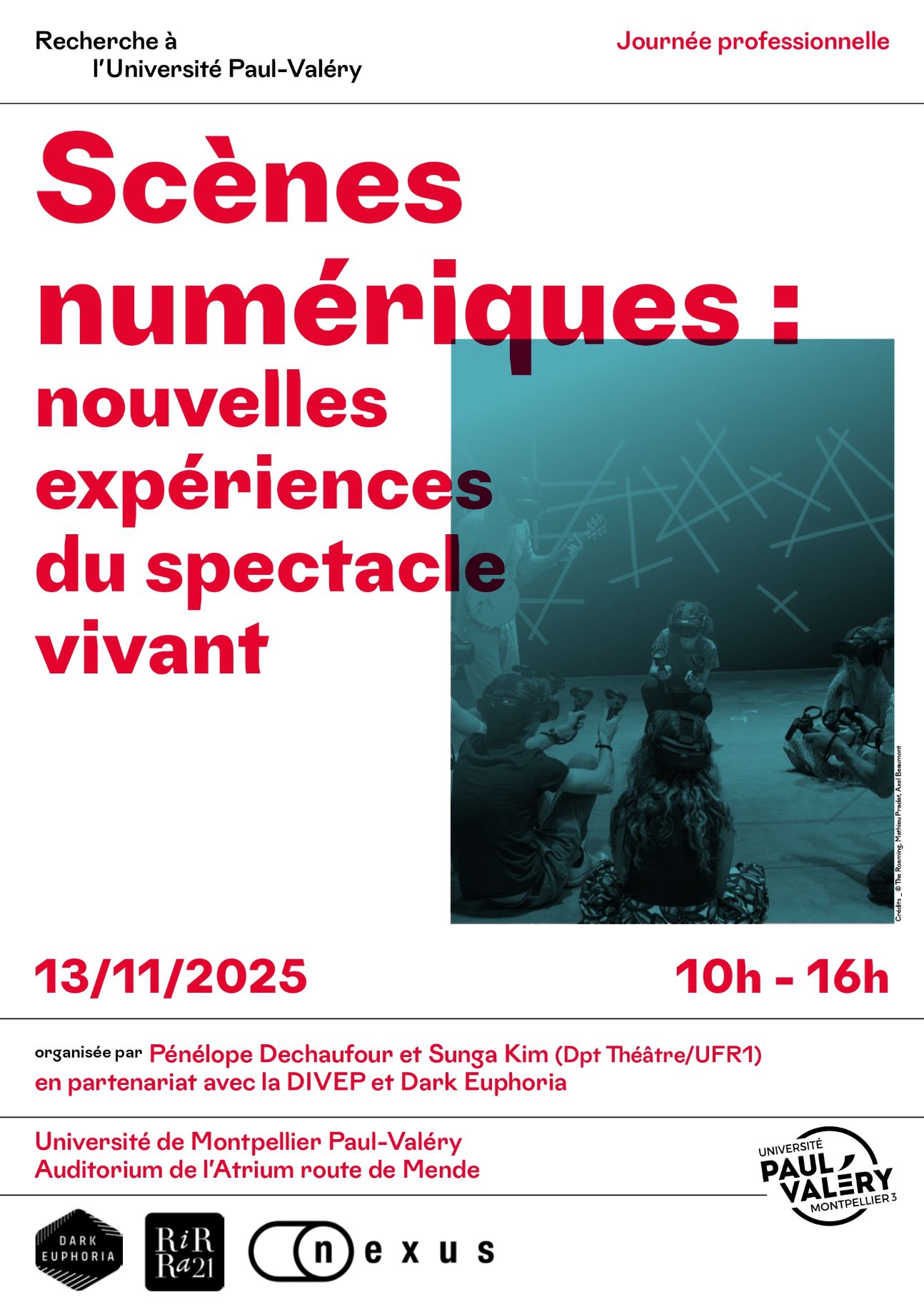 Scènes numériques : nouvelles expériences du spectacle vivant (Université de Montpellier Paul-Valéry)