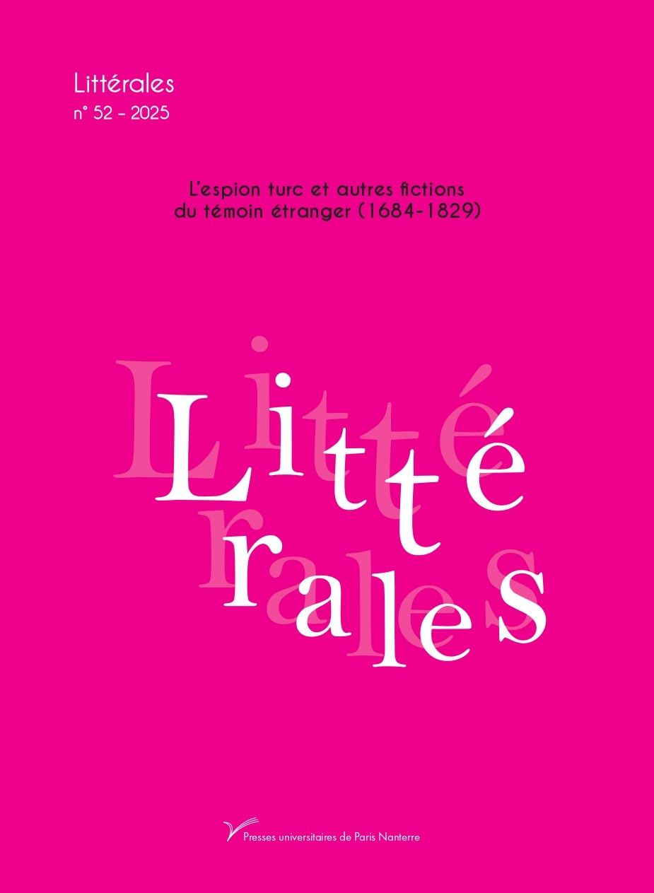 Littérales, n° 52 : 