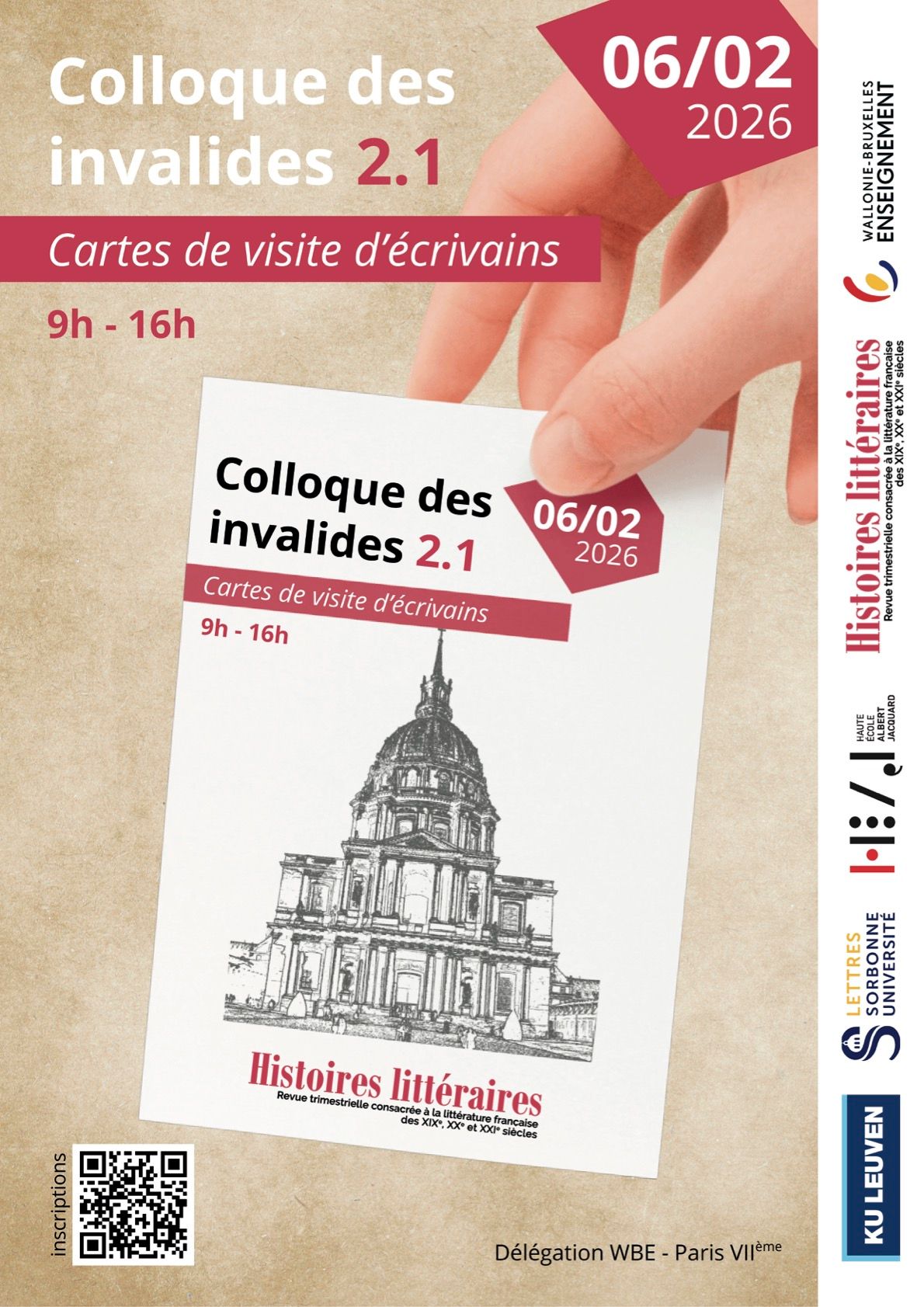 Nouveaux Colloques des Invalides Histoires littéraires. 