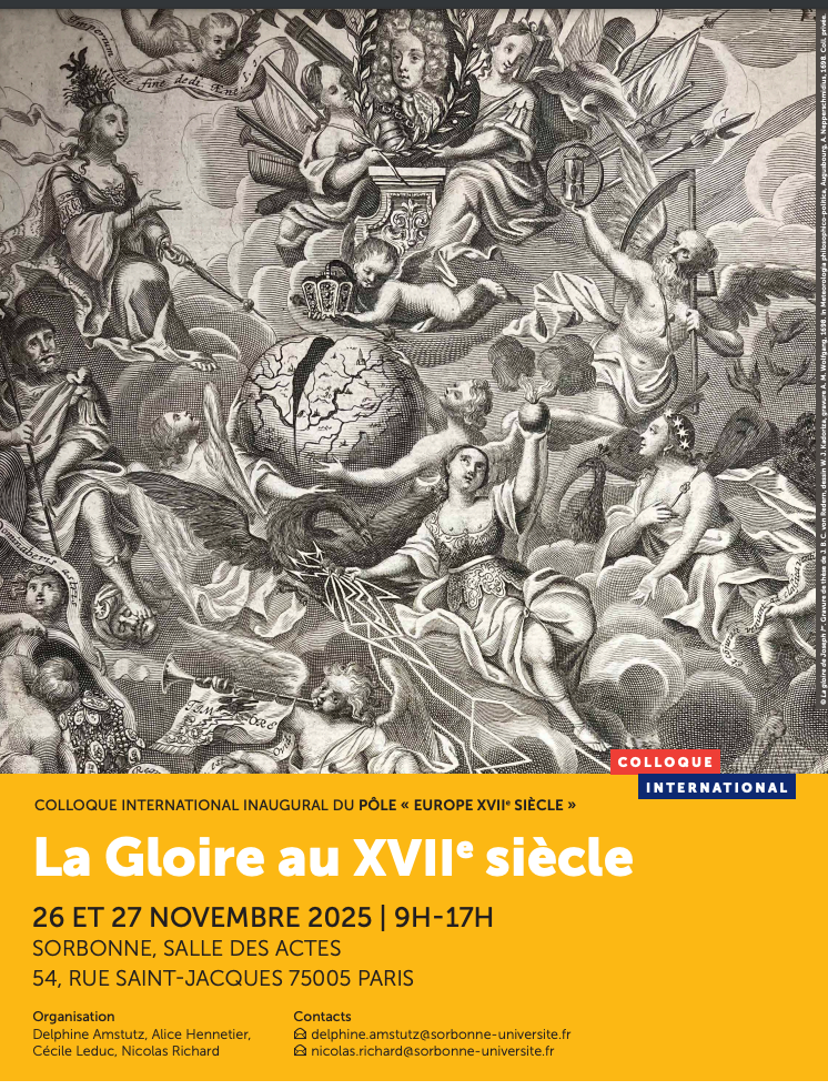 La gloire dans l'Europe du XVIIe siècle (Sorbonne)