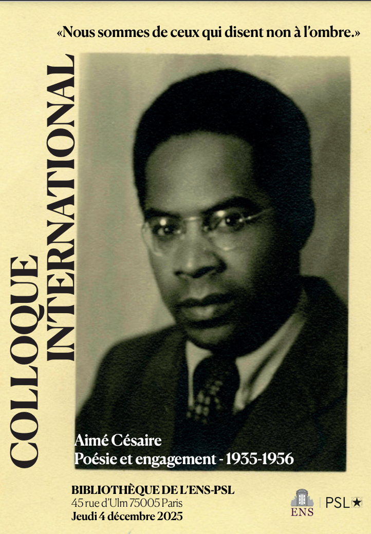 Aimé Césaire. Poésie et engagement - 1935-1956 (ENS Paris)