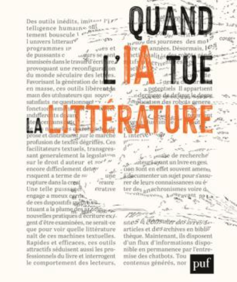 Stéphanie Parmentier, Quand l'IA tue la littérature