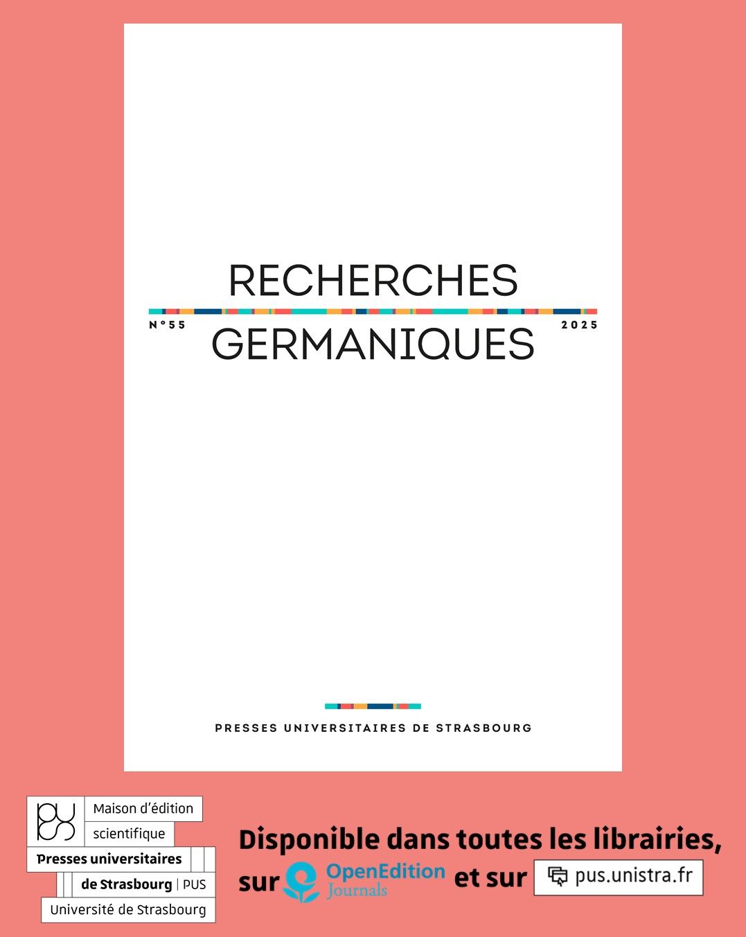 Recherches germaniques, vol. 55/2025