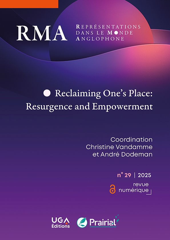 Représentations dans le monde anglophone (RMA), n° 29 / 2025 : 