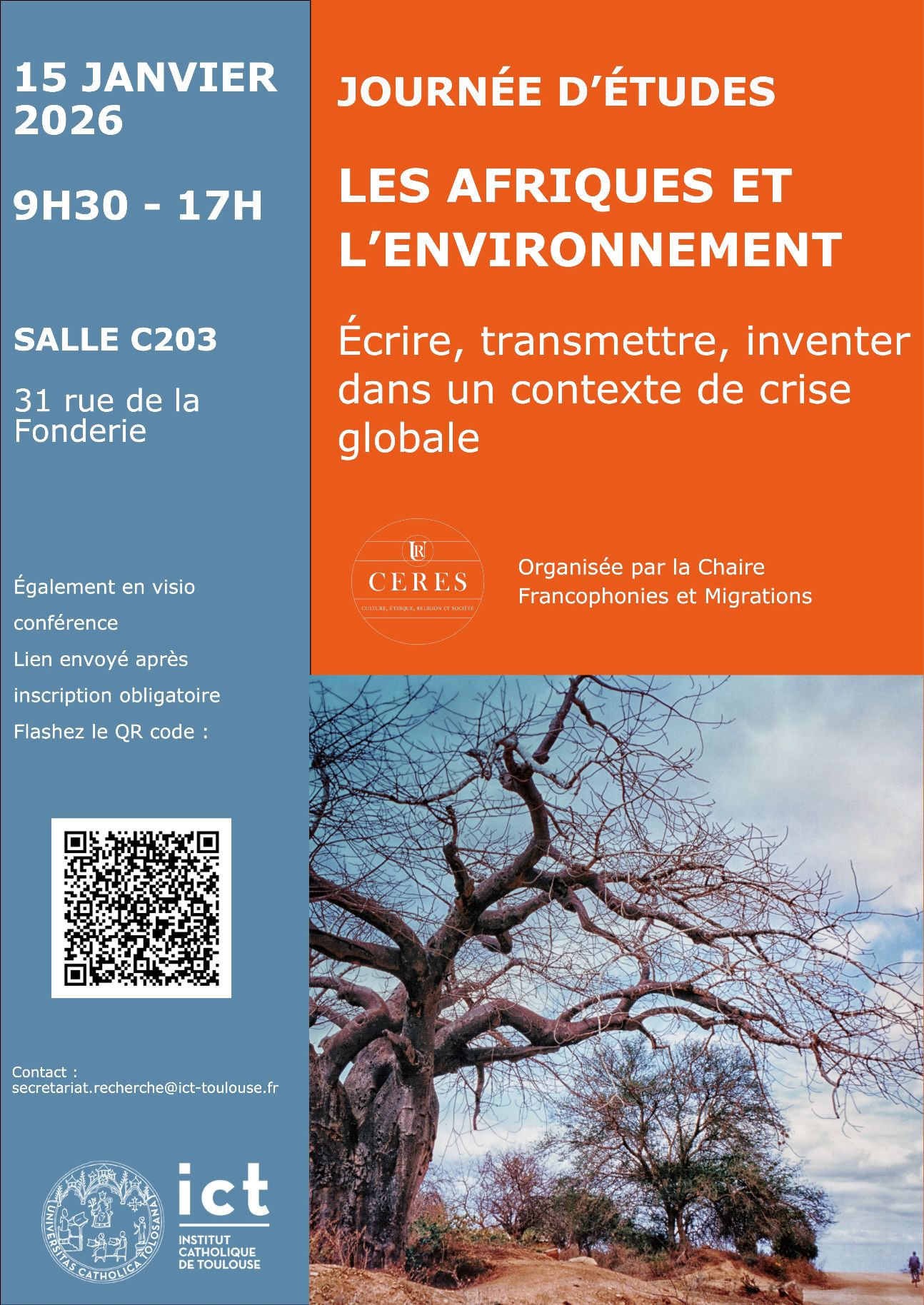 Les Afriques et l’environnement. Écrire, transmettre, inventer dans un contexte de crise globale (Toulouse & en ligne)