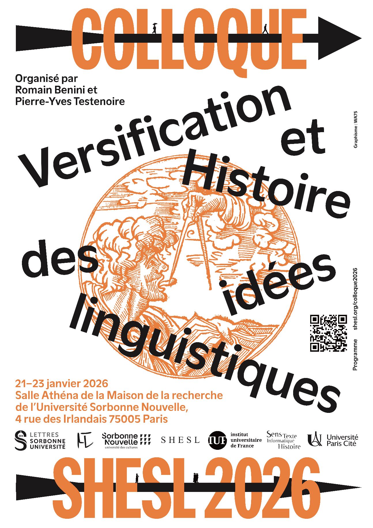 Colloque SHESL 2026 : Versification et histoire des idées linguistiques (Sorbonne Nouvelle, Paris)
