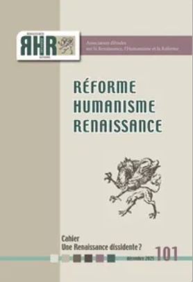 Réforme, Humanisme, Renaissance  2025/2 n° 101 : 