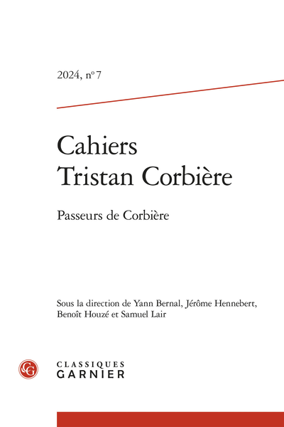 Cahiers Tristan Corbière, 2024, n°7 : 