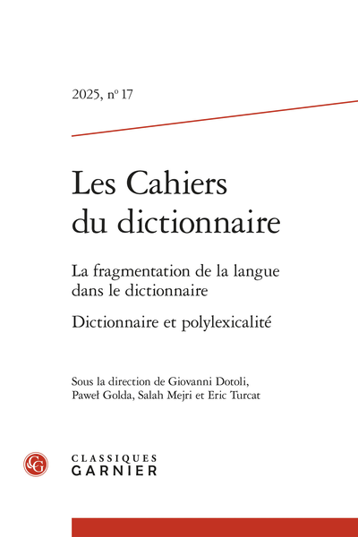 Les Cahiers du dictionnaire