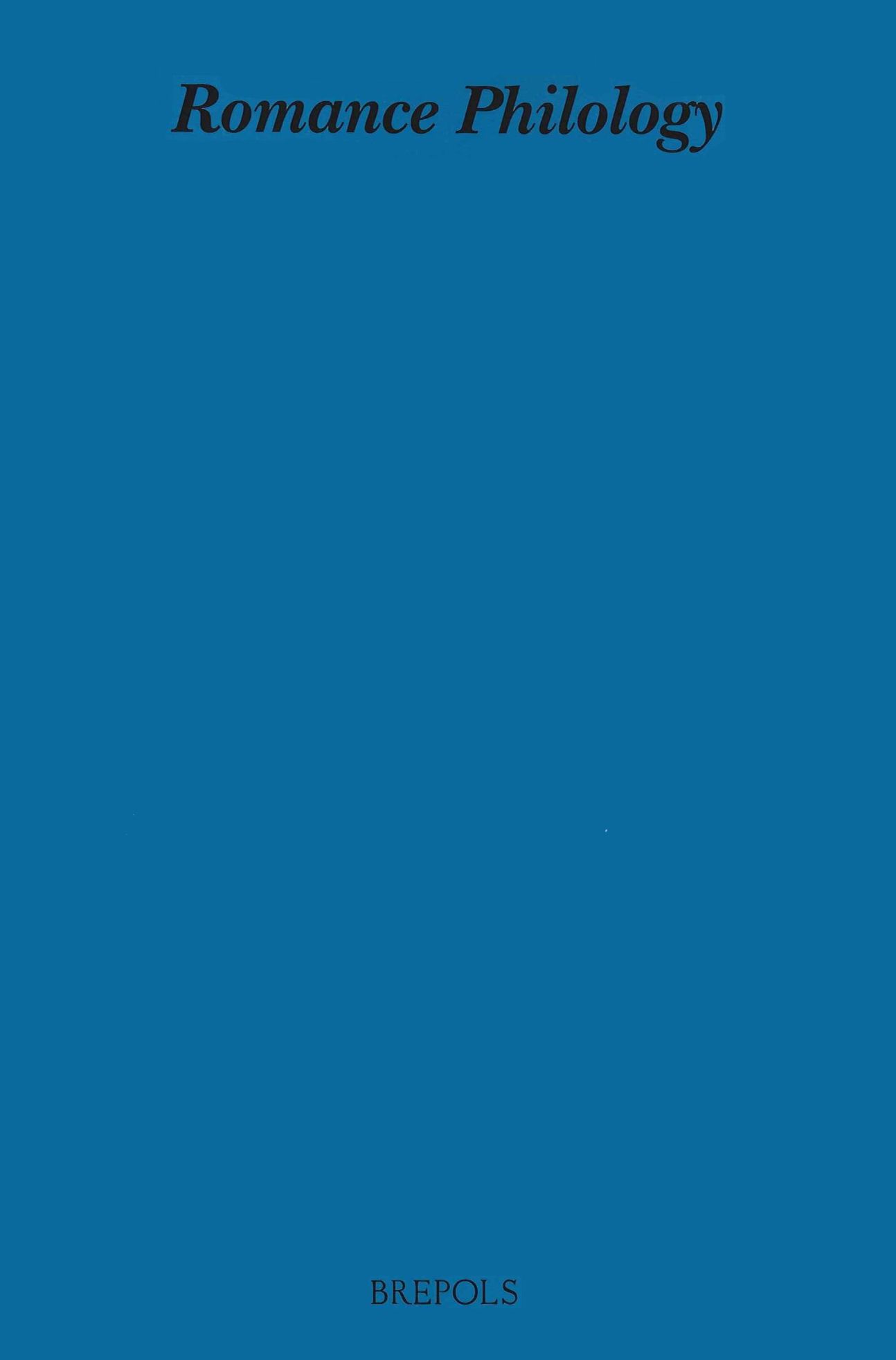 Romance Philology, n° 77/2