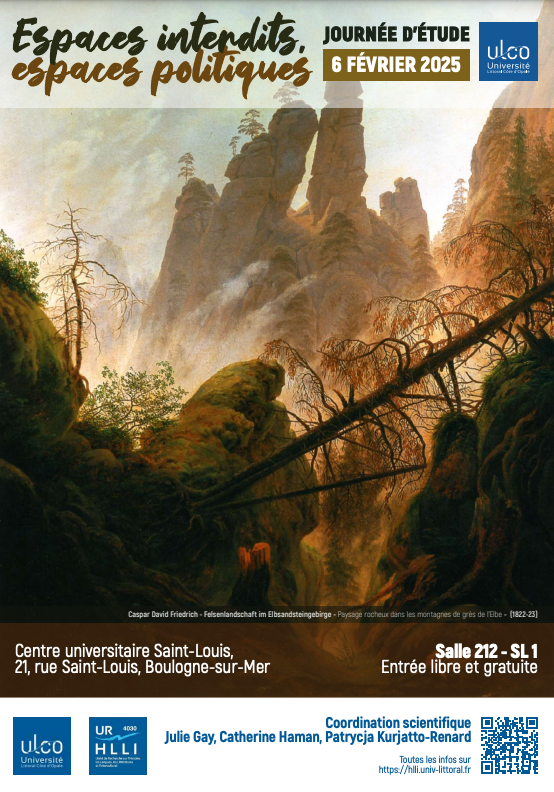 Espaces interdits, espaces politiques dans les romans francophones et anglophones des XIXe, XXe and XXIe s. (Boulogne-sur-Mer) 