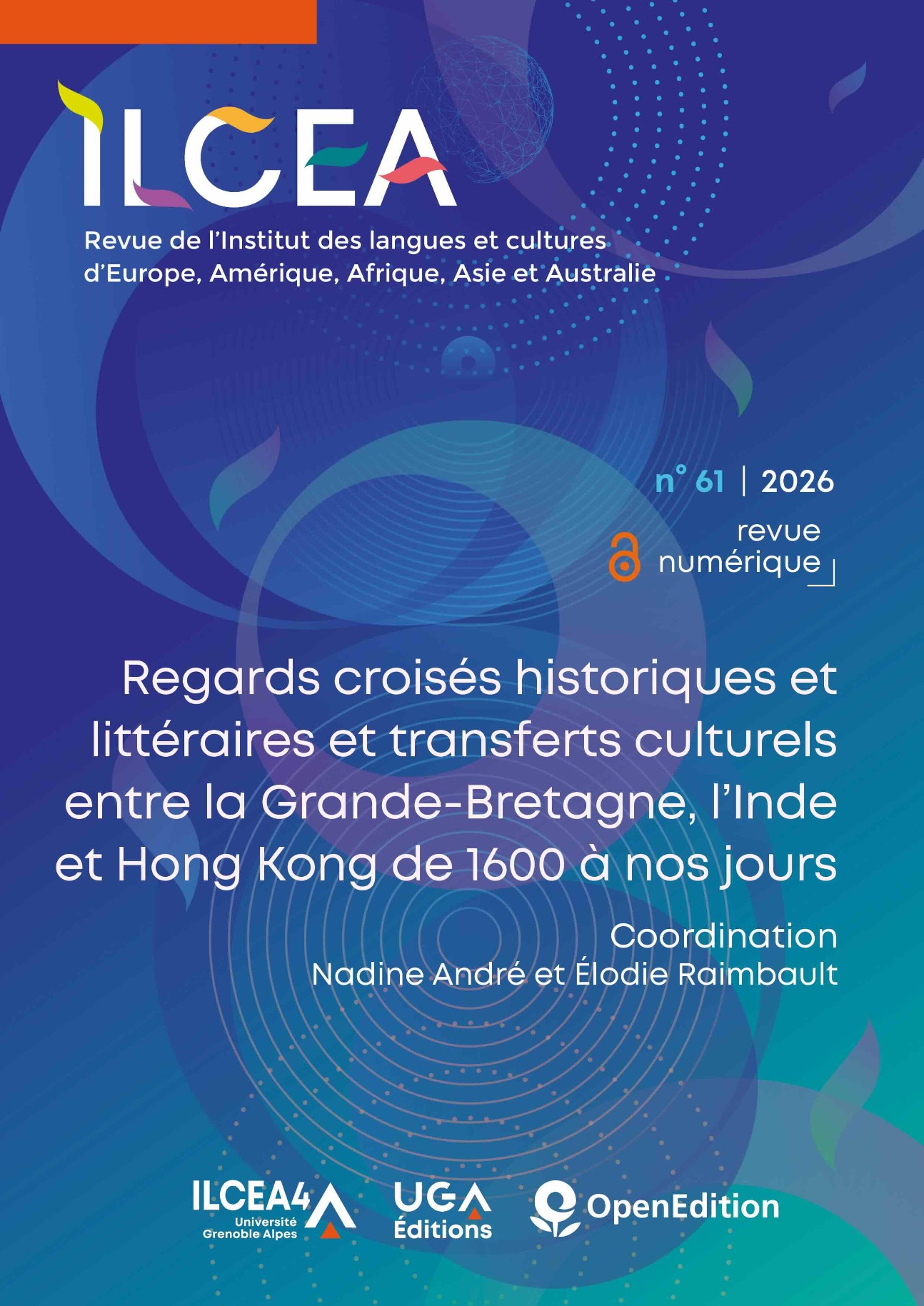 ILCEA n° 61 / 2026 : “Regards croisés historiques et littéraires et transferts culturels entre la Grande-Bretagne, l’Inde et Hong Kong de 1600 à nos jours”
