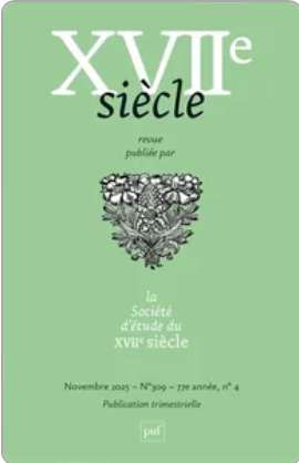 Dix-septième siècle, n° 309 : 