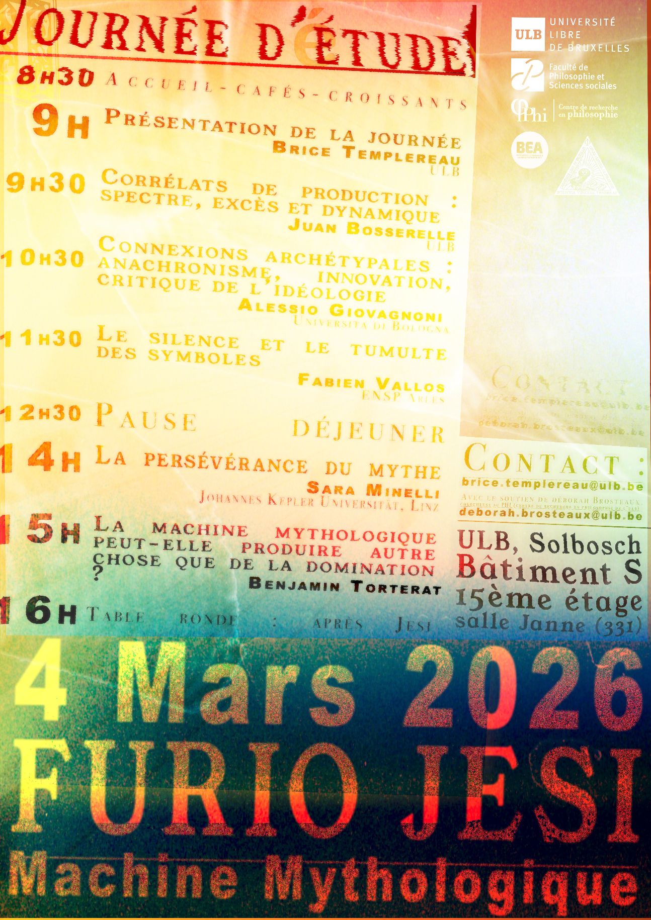 Furio Jesi et la machine mythologique (Bruxelles)