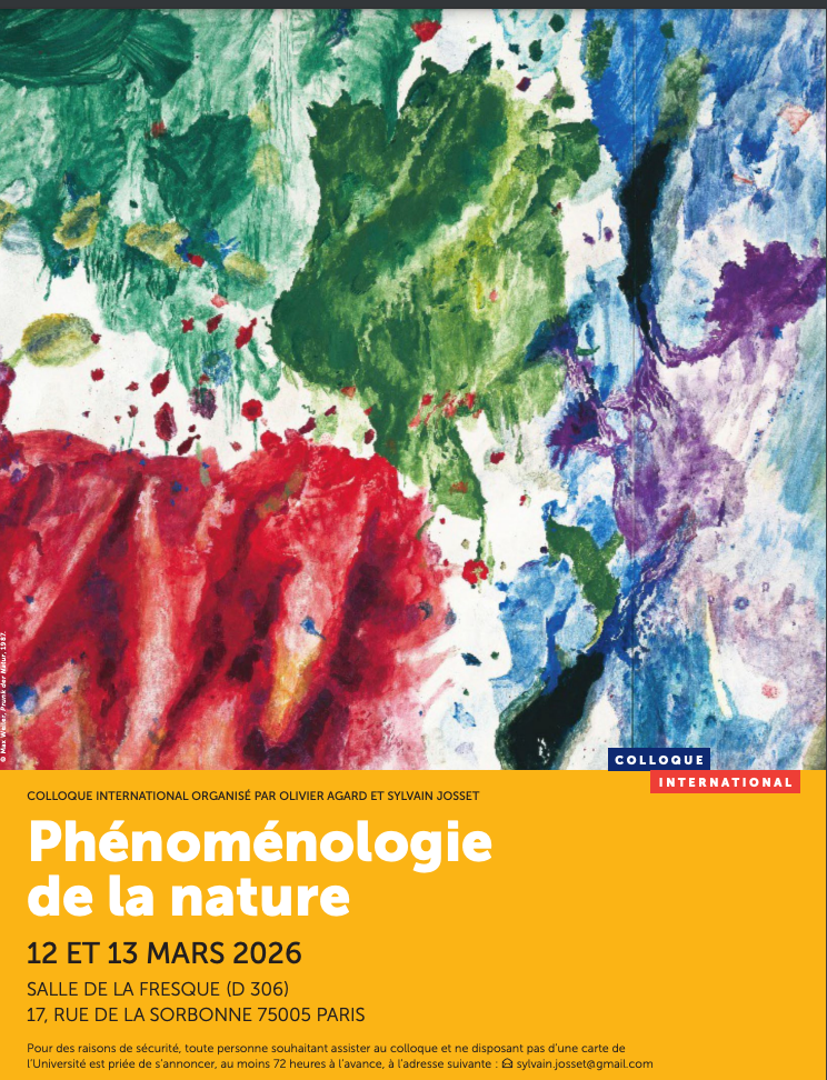 Phénoménologie de la nature (Sorbonne)