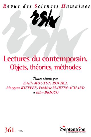 Revue des Sciences Humaines, n°361, 