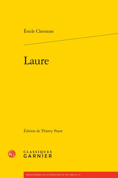 Émile Clermont, Laure (éd. Thierry Poyet)