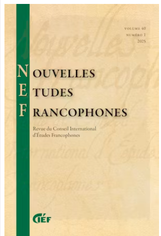 Voix autorisées : archives, corps, corpus (revue Nouvelles Études Francophones)