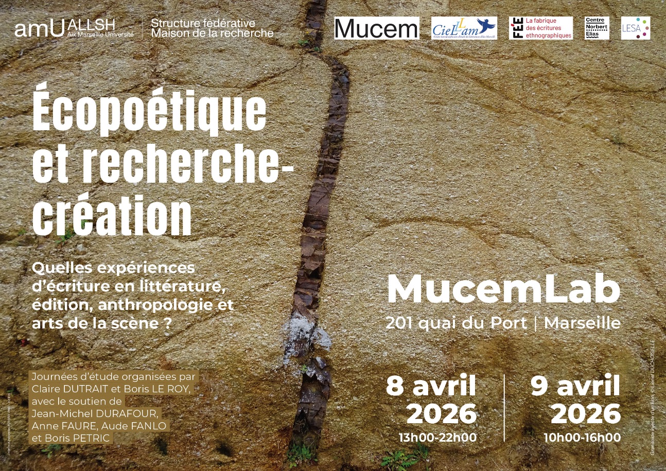 Écopoétique et recherche-création (MucemLab, Marseille)