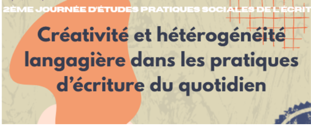 Journées d'études Ecri-Créa (Grenoble)