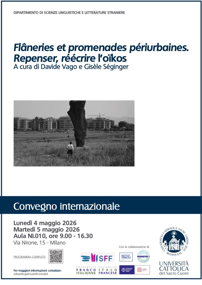 Flâneries et promenades périurbaines. Repenser, réécrire l'oïkos (Milan)
