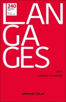 Langages, nº 240 (4/2025)