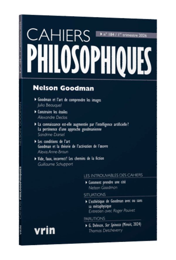 Les Cahiers philosophiques, n° 184 : 