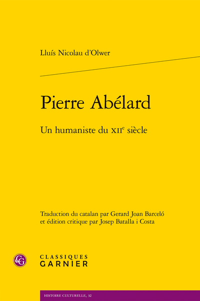 Lluís Nicolau d'Olwer, Pierre Abélard. Un humaniste du XIIe siècle.