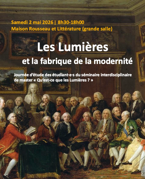 Les Lumières et la fabrique de la modernité (Maison de Rousseau et de la Littérature, Genève)