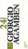 G. Agamben, Idée de la prose (rééd. coll.