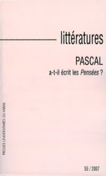 Pascal a-t-il écrit les Pensées?