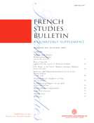 French Studies Bulletin (Autumn 2007)