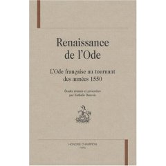 N. Dauvois (dir.), La Renaissance de l'ode