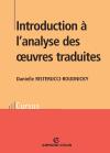 Danielle Risterucci-Roudnicky, Introduction à l'analyse des oeuvres traduites