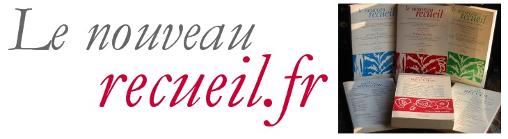 <em>Le Nouveau Recueil</em>, 87, oct. 2008.