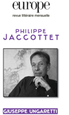 Europe, n°955-956: Jaccottet / Ungaretti