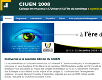 Fabula au colloque international « l'Université à l'ère du numérique » (CIUEN 2008)