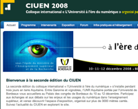 Fabula au colloque international « l'Université à l'ère du numérique » (CIUEN 2008)