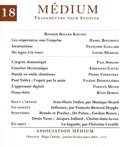 Médium n° 18. 