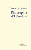 Th. De Quincey, Philosophie d'Hérodote.