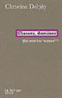 C. Delphy, Classer, dominer. Qui sont les