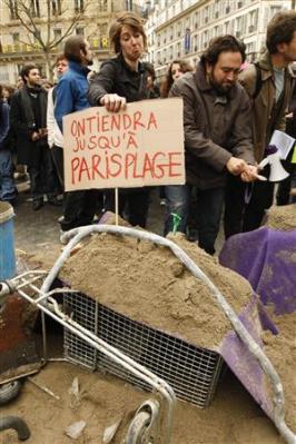 Manifestation à Paris le 08/04/09 - 