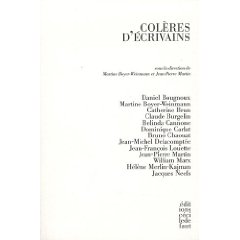 M. Boyer-Weinmann et J.-P. Martin, Colères d'écrivains