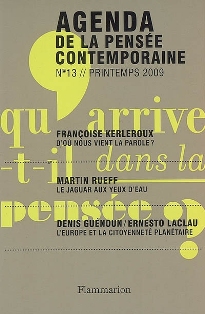 Agenda de la pensée contemporaine n°13, printemps 2009