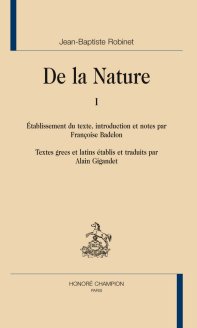 J.-B. Robinet, De la nature