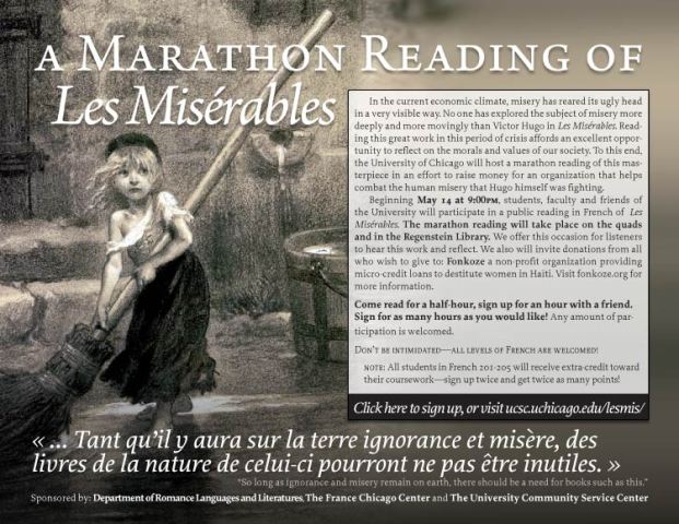 Lecture-Marathon des Miserables