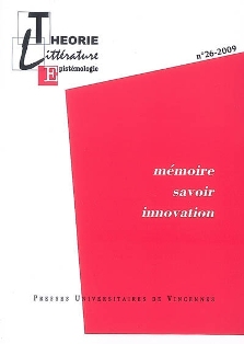 Théorie Littérature Epistémologie :